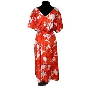 Lane Bryant Floral Dress 💃🌺 Balloon Sleeves Size 20 Item# 0016